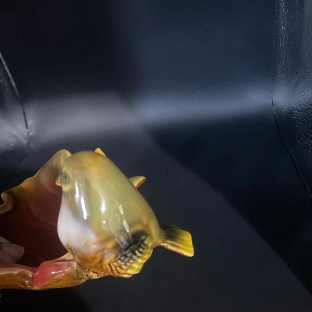 Charming tii Collections‎ Handcrafted Bird On A Fall Leaf Soap Dish